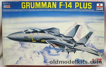 ESCI 1/72 Grumman F-14 Plus Tomcat - VF-41 USS Nimitz or VF-102 USS America, 9055 plastic model kit